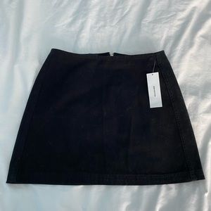 BDG Sarah Twill High-Waisted Mini Skirt